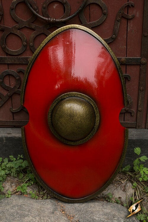 LARP Greek shield red