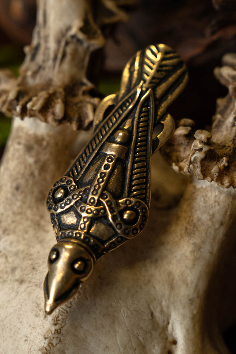 Fíbula de ave de Uppåkra, bronce