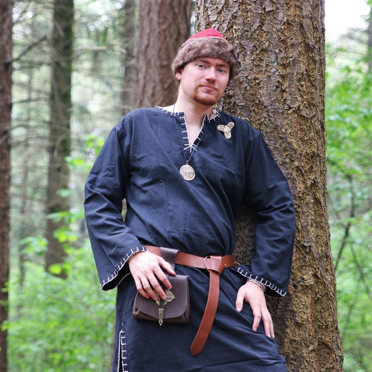 Bælte med Thorshammer, brun