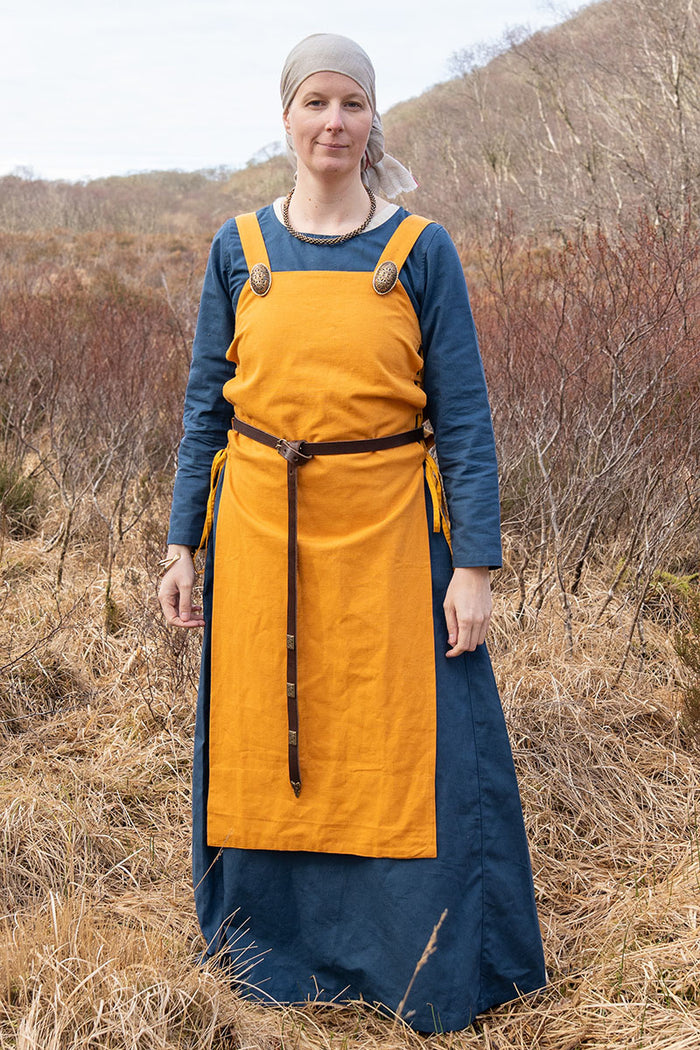 Robe viking à bretelles Tinna, jaune