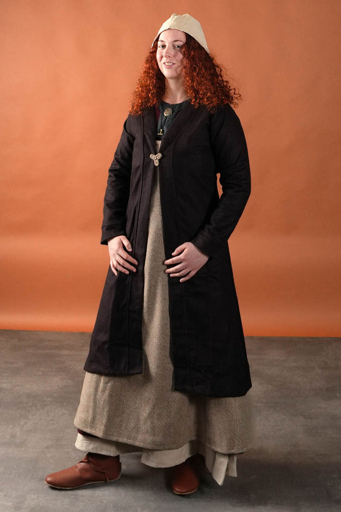 Birka-kappe Aslaug, uldblanding, brun