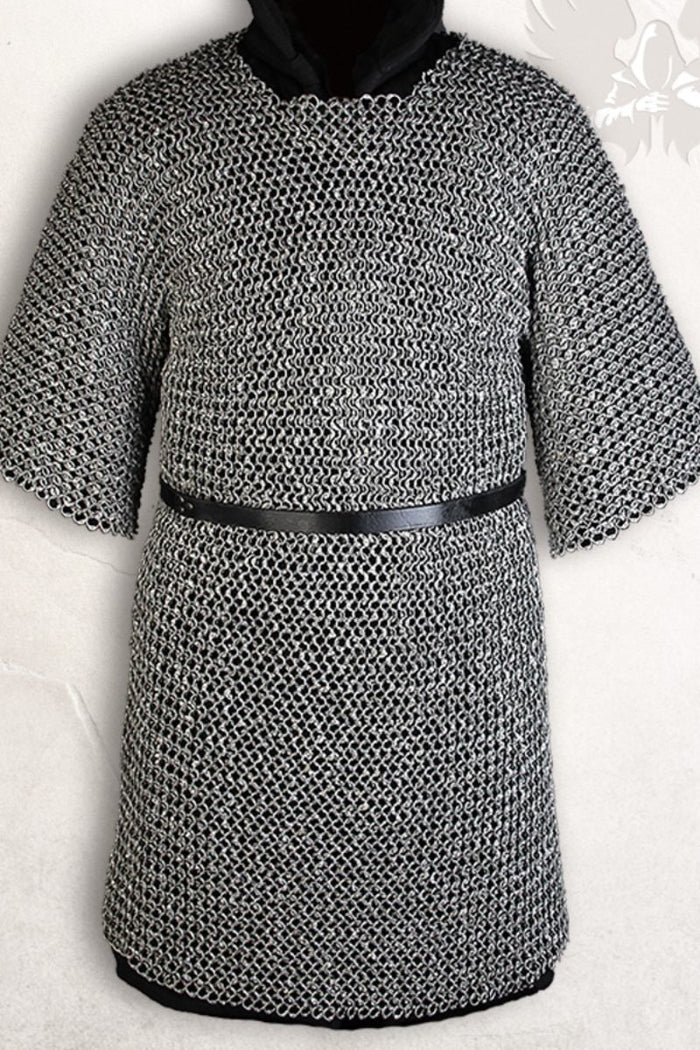 Hauberk, ronde ringen, ronde klinknagels 9 mm
