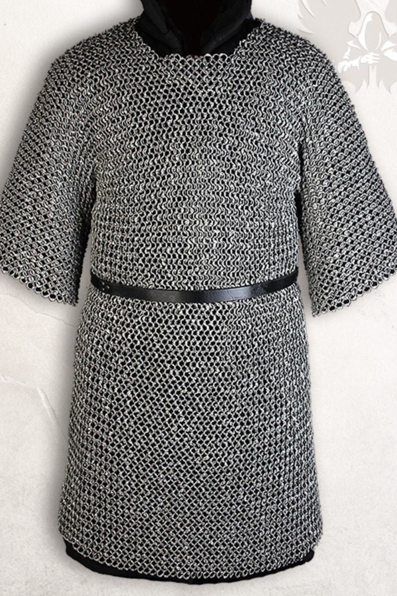 Haubert, anneaux ronds, rivets ronds 9 mm