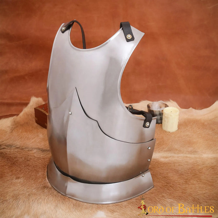 Brustkürass 15. Jahrhundert, schwarz, 1,6 mm