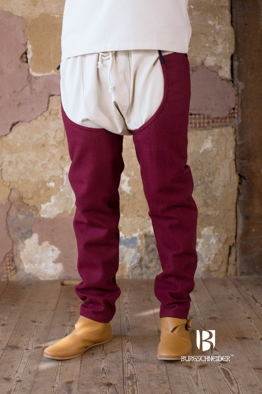 Beinlinge Bernolf, Wollmischung, rot