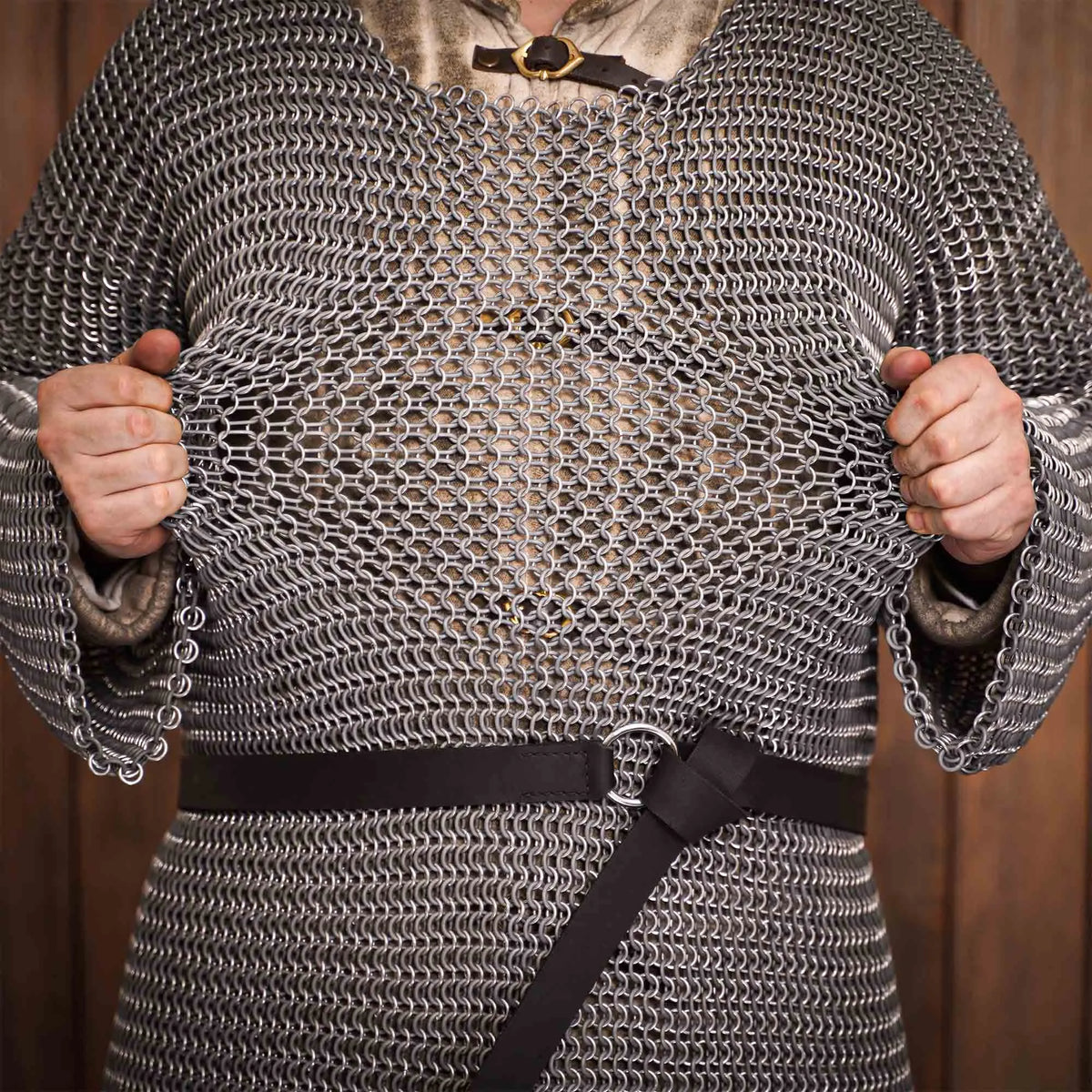 Hauberk med slids, aluminium og gummi, 10 mm