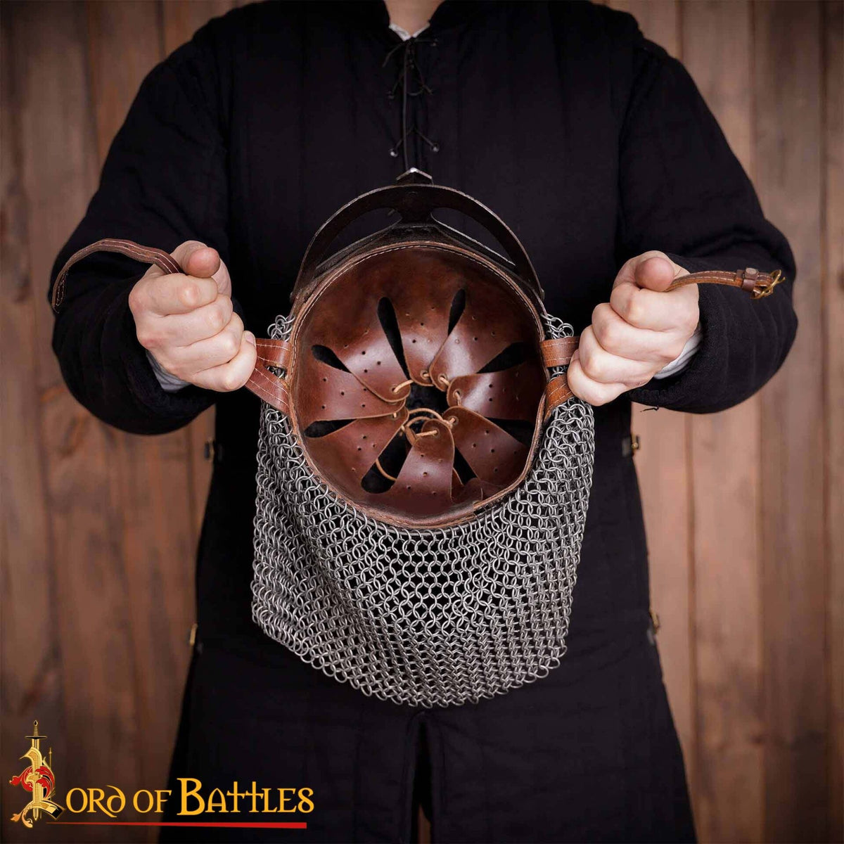 Gjermundbu-hjelm, antik finish, 2 mm (battle-ready)