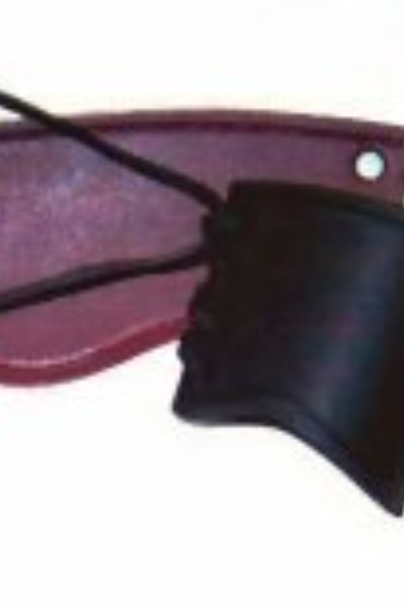 Læderarmbånd, sort, kort, S