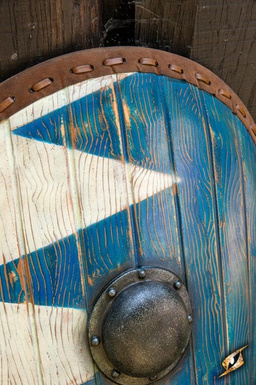 LARP Norman shield blue-white