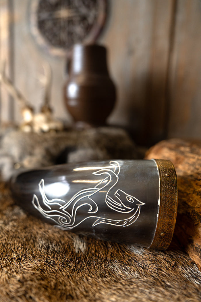 Celtic drinking horn Epona deluxe, 300-500 ml