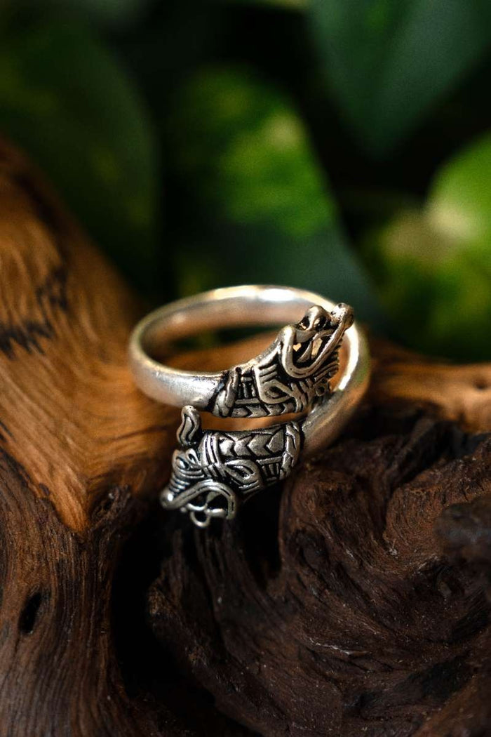 Bague viking Haithabu, bronze argenté