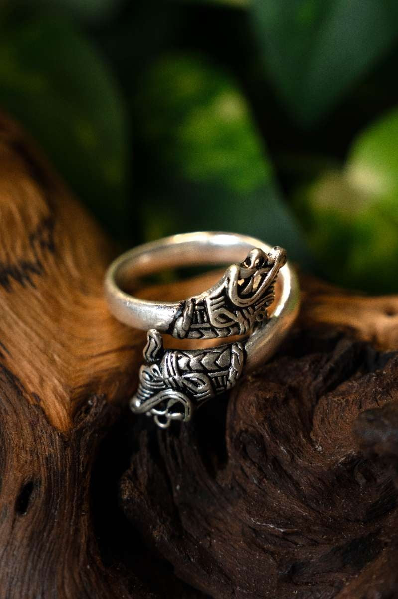 Viking ring Haithabu, silvered bronze