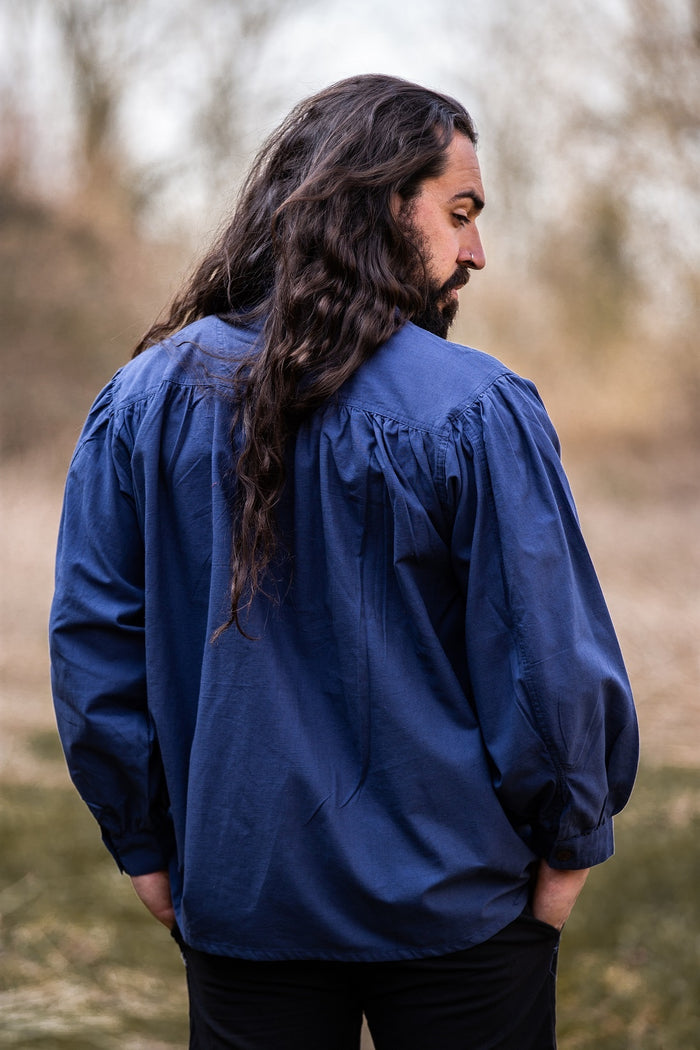 Middeleeuws hemd, blauw