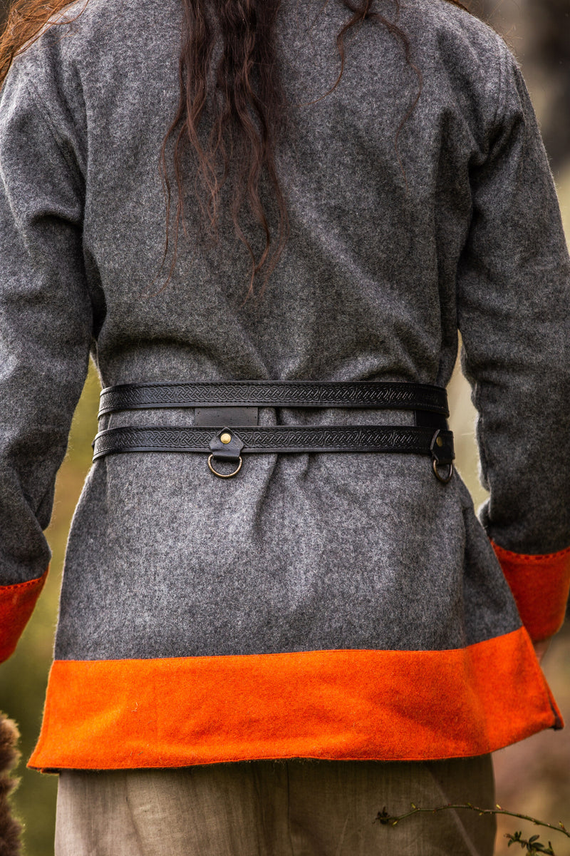 Doppia cintura vichinga Floki, nera