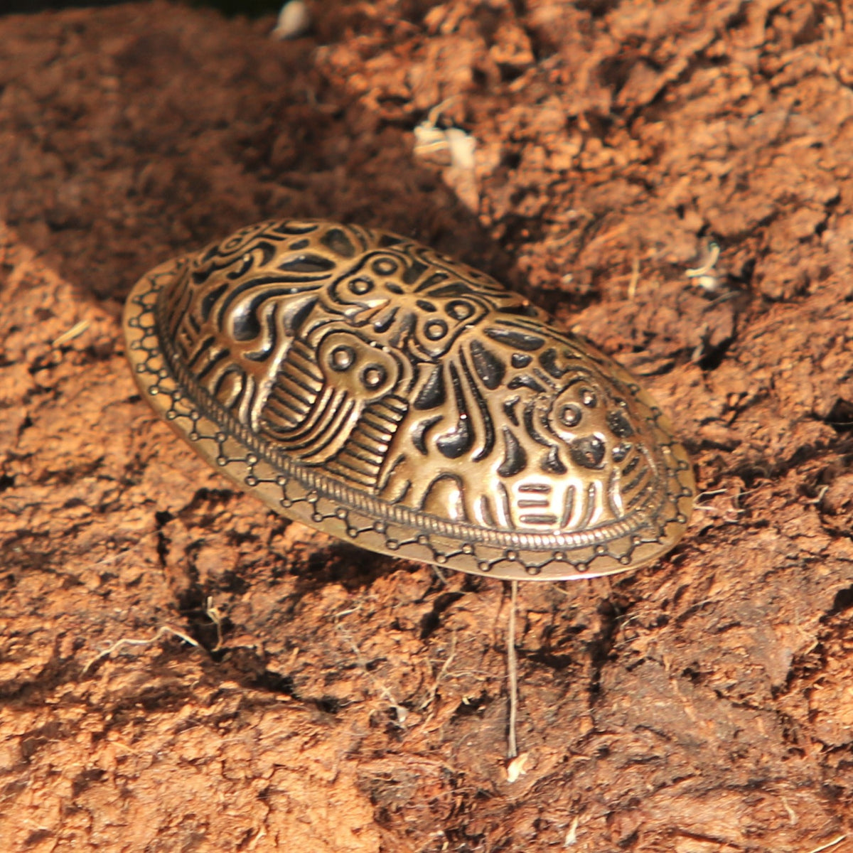 Vikingeskildpaddebroche Finland, bronze, pris pr. stk.