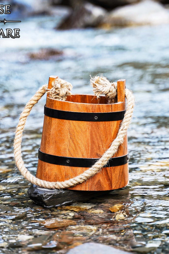 Medieval wooden bucket