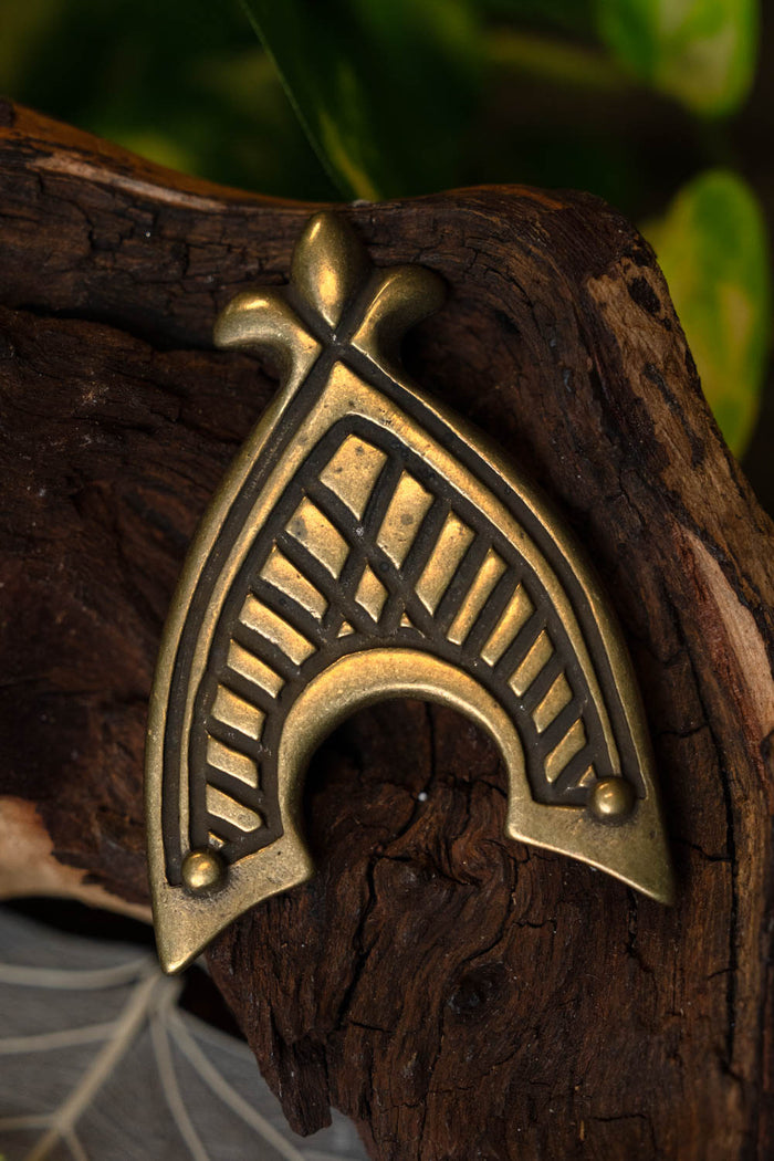 Middelalderligt riemendestykke 4,5 cm, bronze