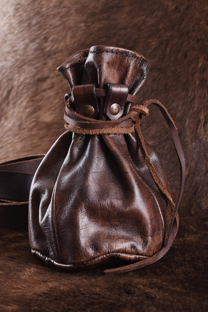 Duża skórzana sakiewka Oslo