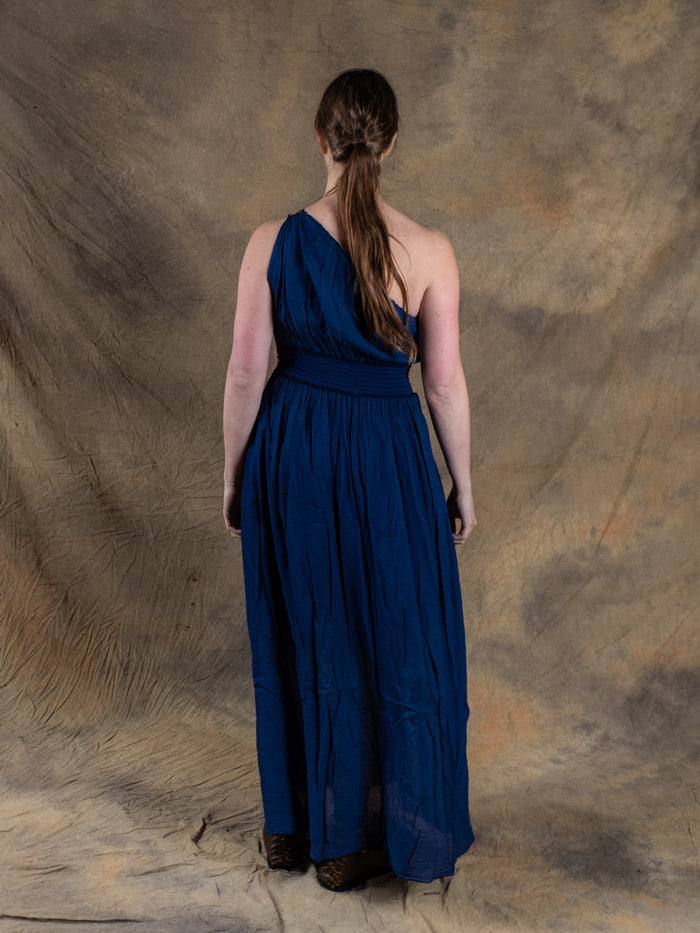 Gudinneklänning Gaia, blå