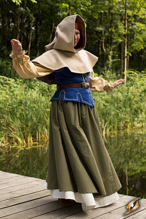 Chaperon médiévale Erhard, beige