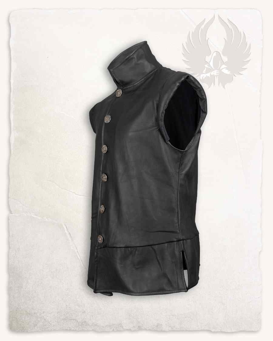 Leren vest Tilly, 16e - 17e eeuws, zwart