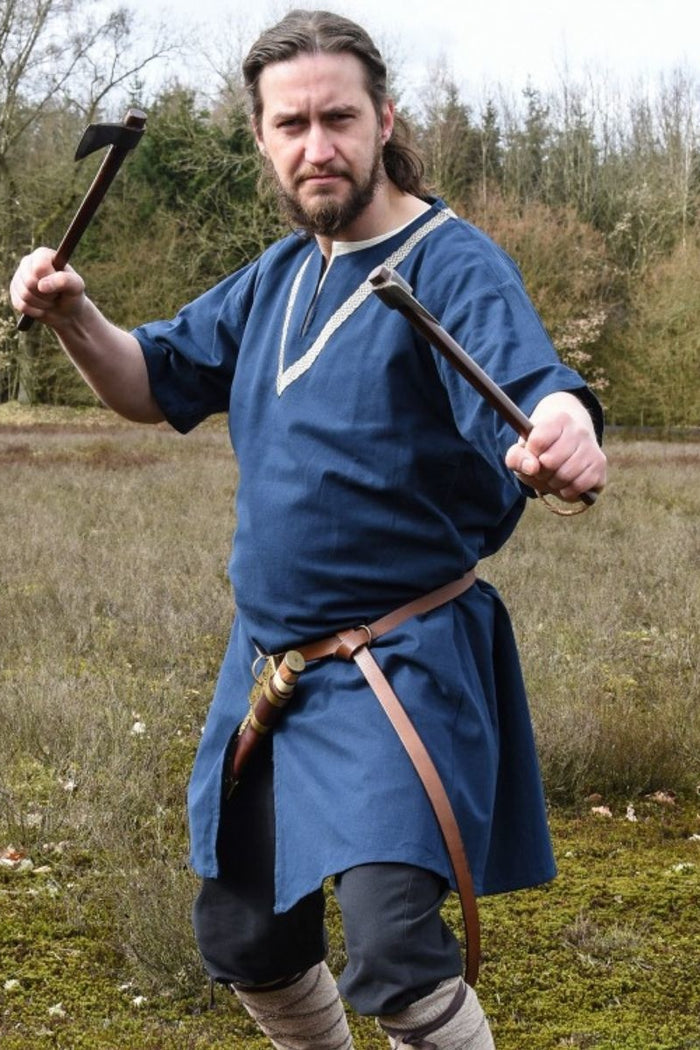 Túnica Birka Knut, mangas cortas, azul