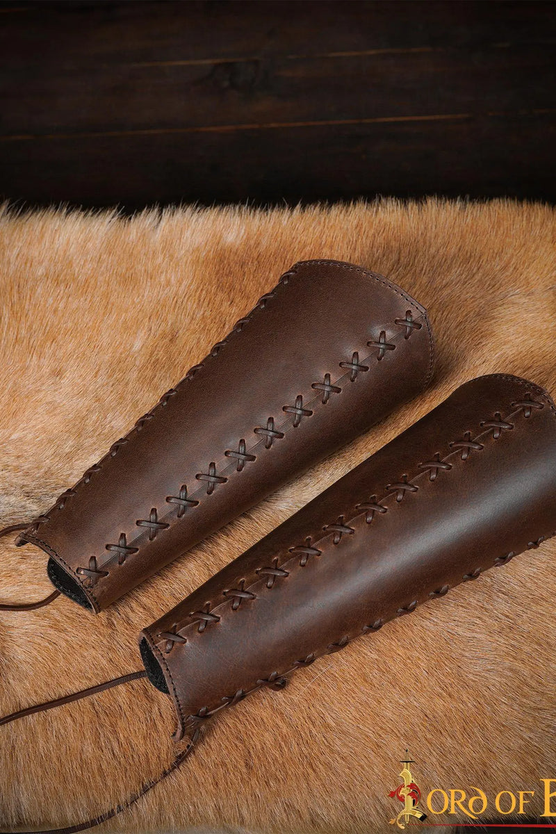 Leather greaves Ubbe
