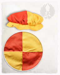 Landsknecht beret Jorg, yellow-red