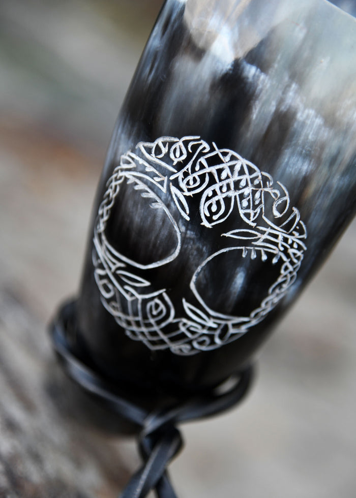 Drinking horn Yggdrasil, 200-300 ml