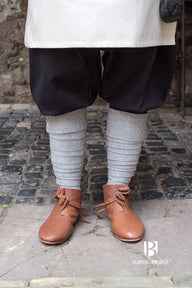 Fasce per gambe Aki, grigie, misto lana