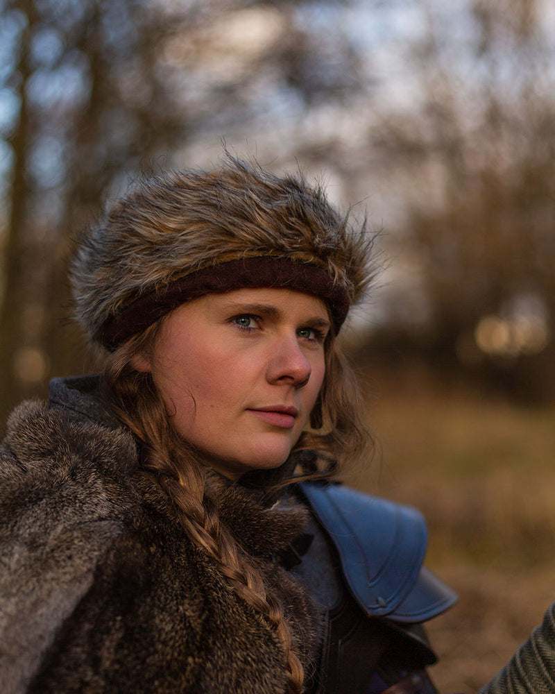 Wikingermütze Ragi, Wollmischung, braun