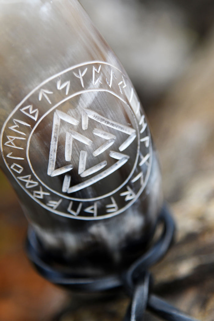 Drinking horn Valknut, 200-300 ml