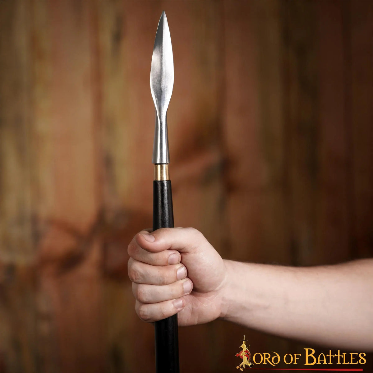 Punta de lanza germánica de hoja (framms), semi-afilada