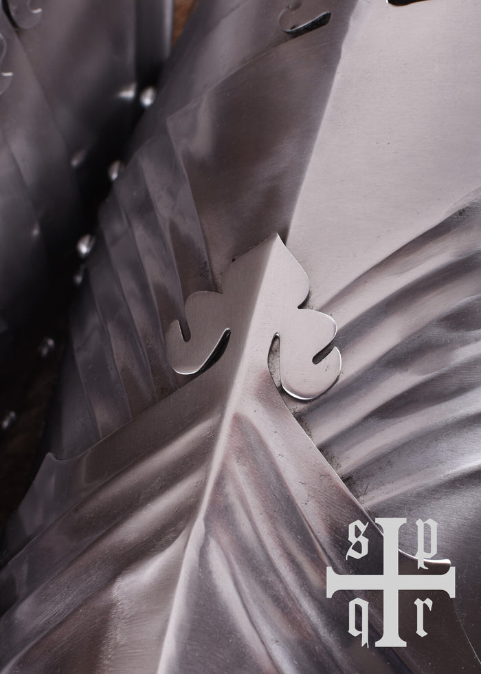 Gotiske cuisses, lårpanser, 1,6 mm