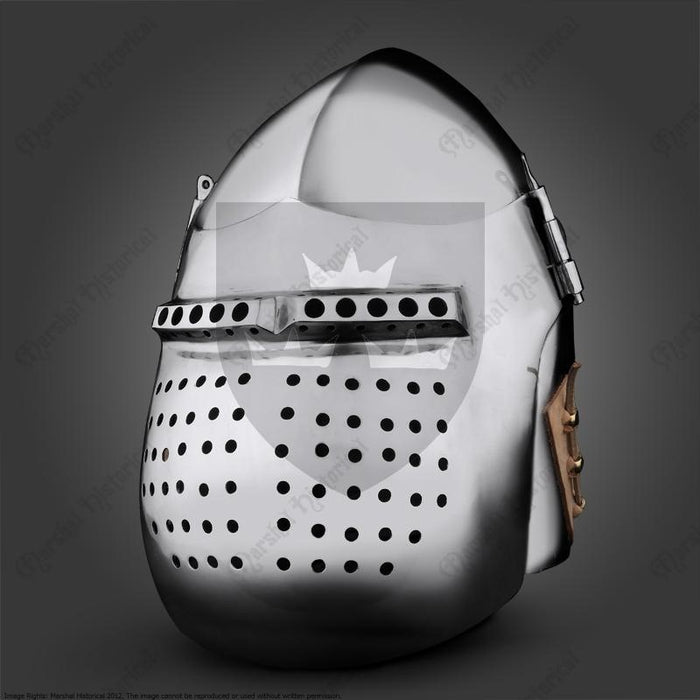 Bohurt bascinet 14e eeuw, 2 mm (battle-ready)