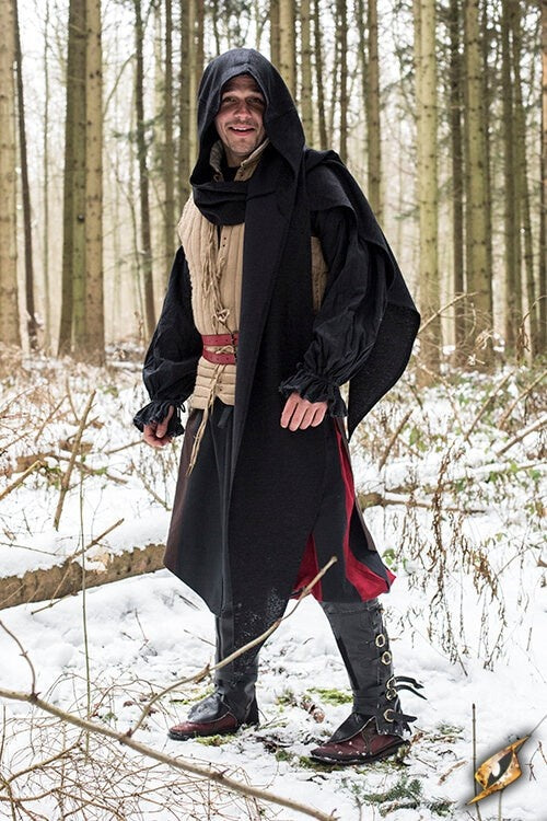 Kap Assassins Creed, zwart