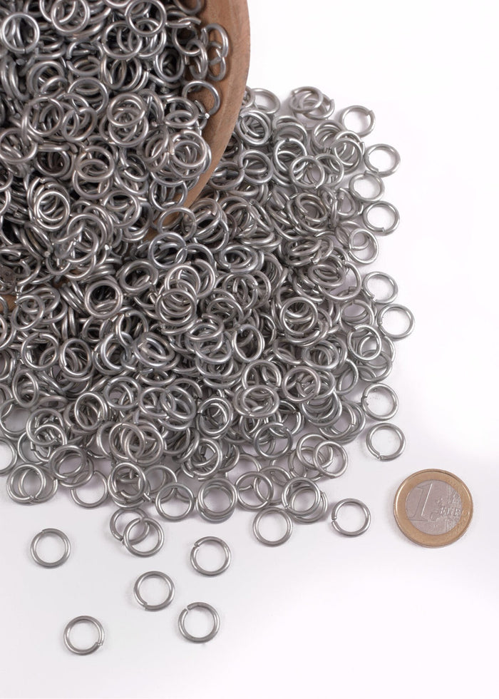 3 kg galvaniserede ringe til ringbrynje, 9 mm