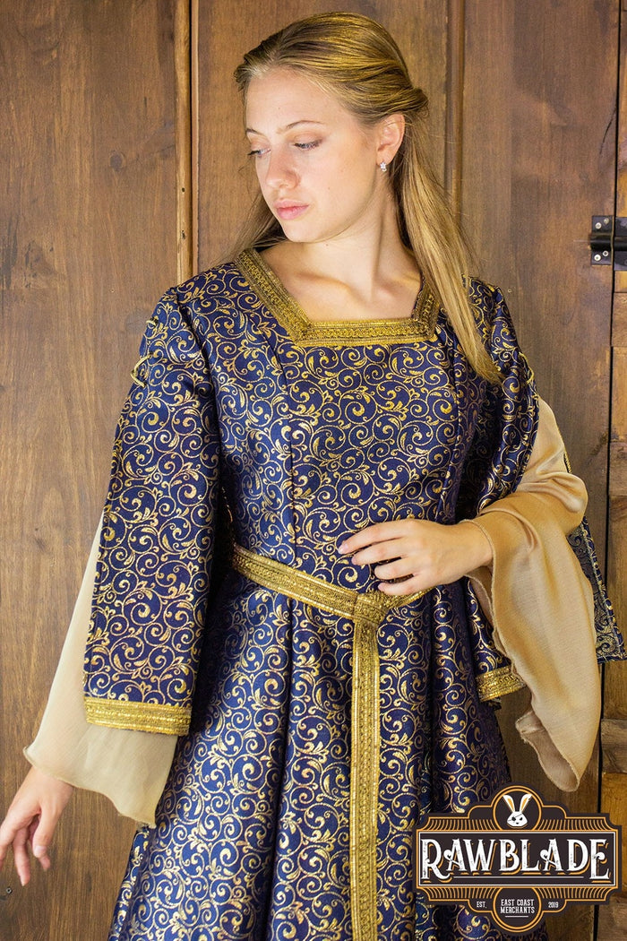 Aquitania noble dress, blue