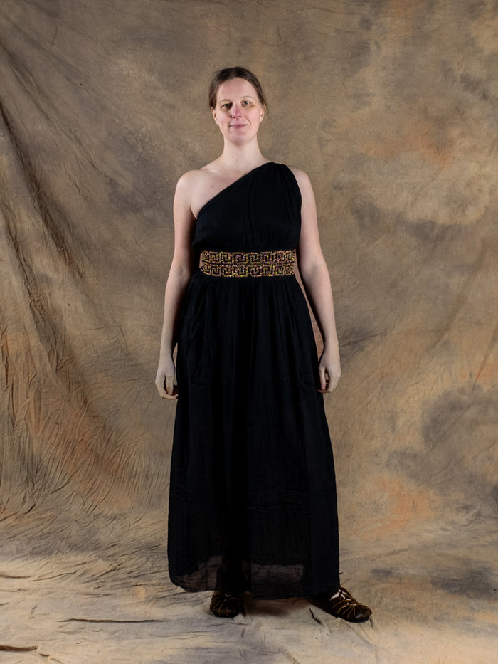 Gudinneklänning Gaia, svart