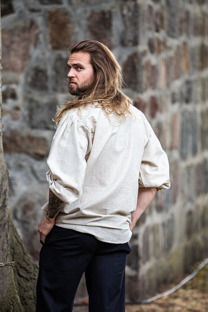 Middeleeuws hemd Dagwin, creme