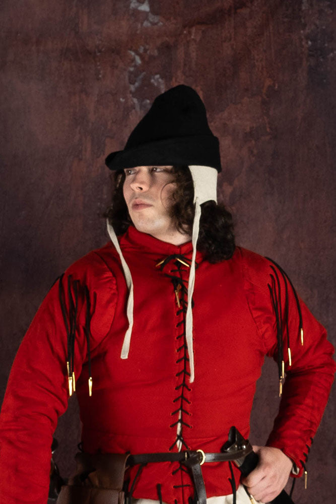 Sombrero bycocket, negro, mezcla de lana