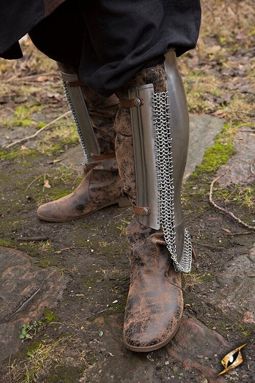 Persian greaves, polished, 1 mm