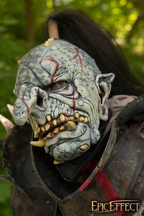 Troll mask with hair