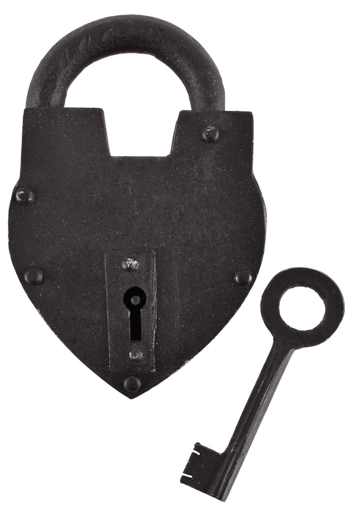 Historical heart-shaped padlock