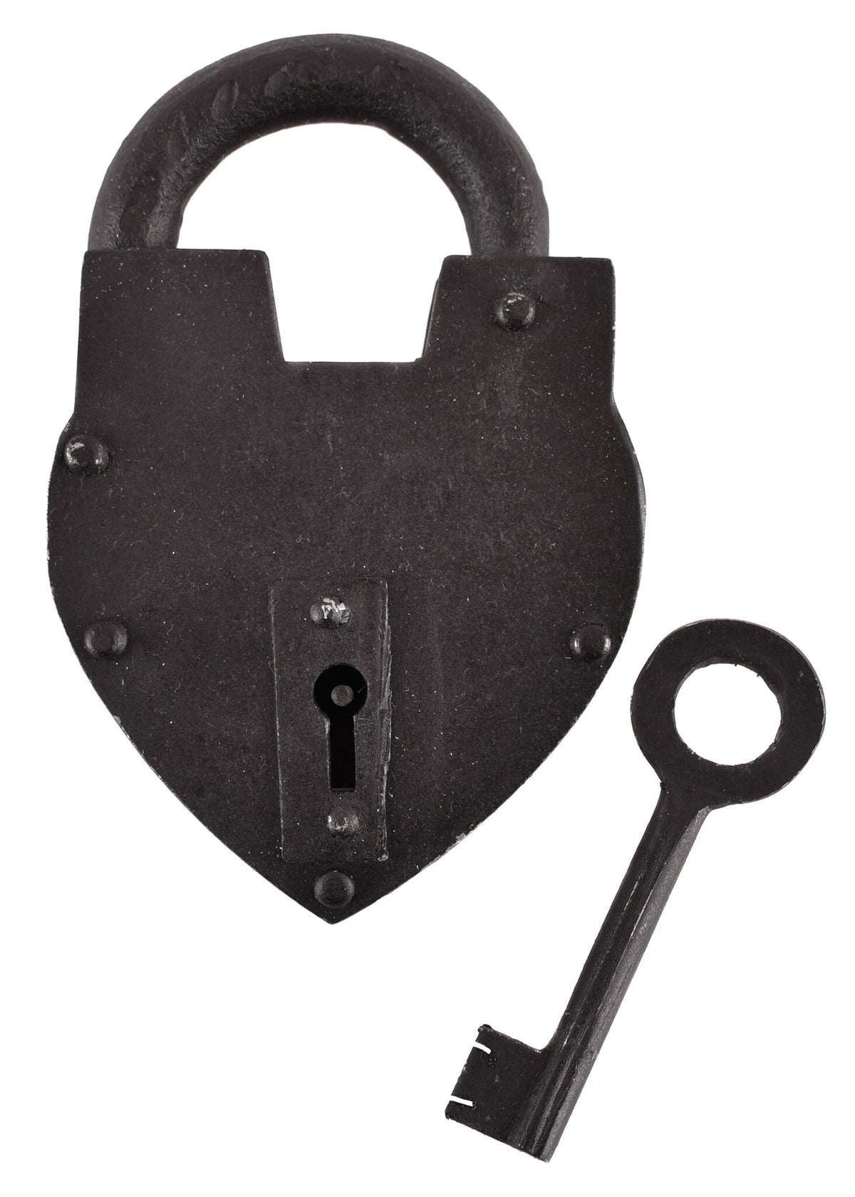 Hjerteformet historisk hængelås