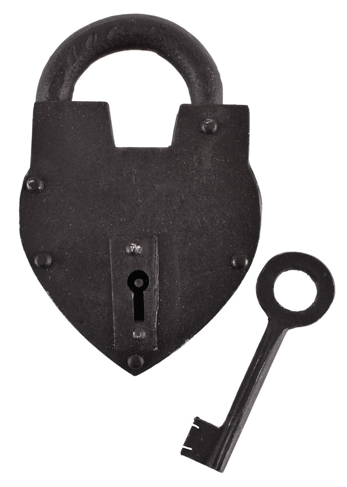 Hjerteformet historisk hængelås