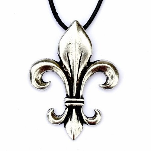 Fleur de Lys Schmuck, versilberte Bronze