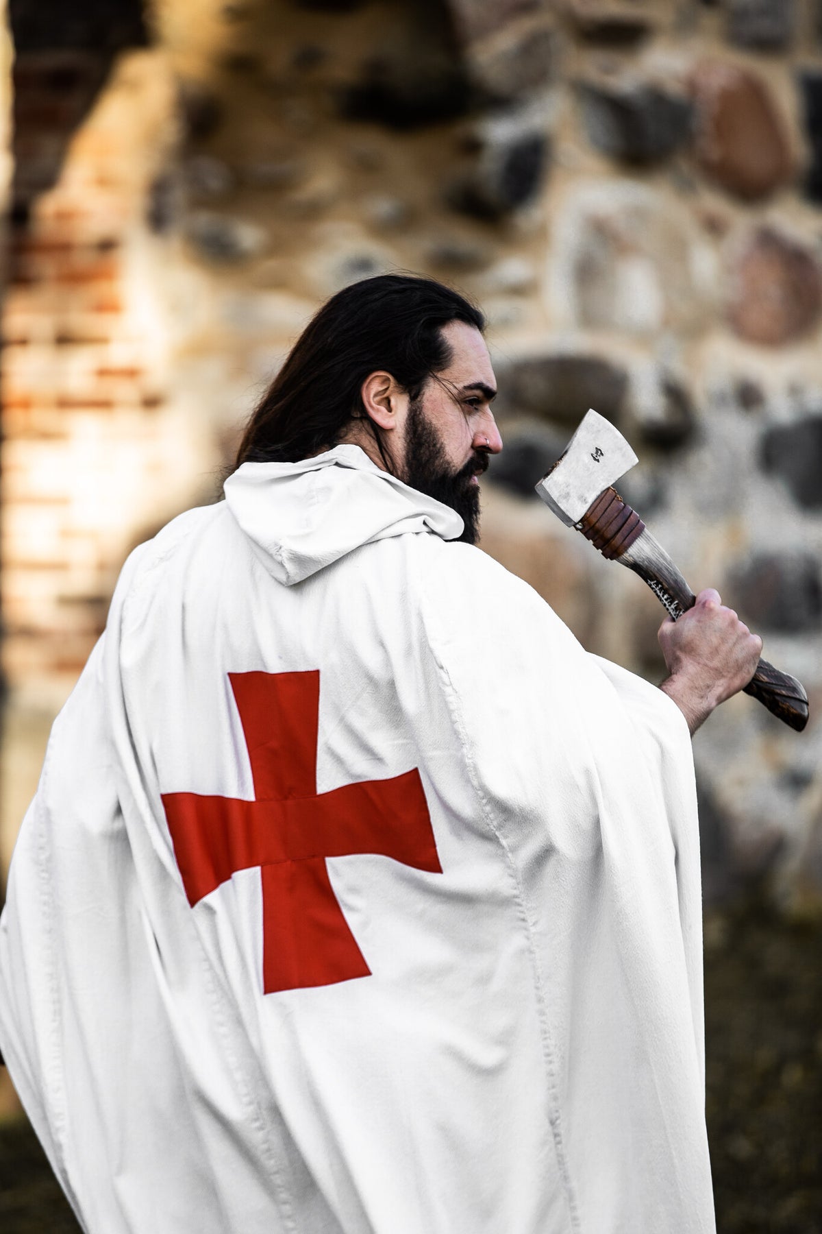 Tempeliersmantel, wit