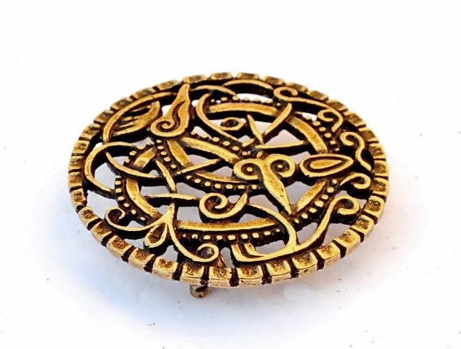 Vikingebæltebeslag Pitney, messing