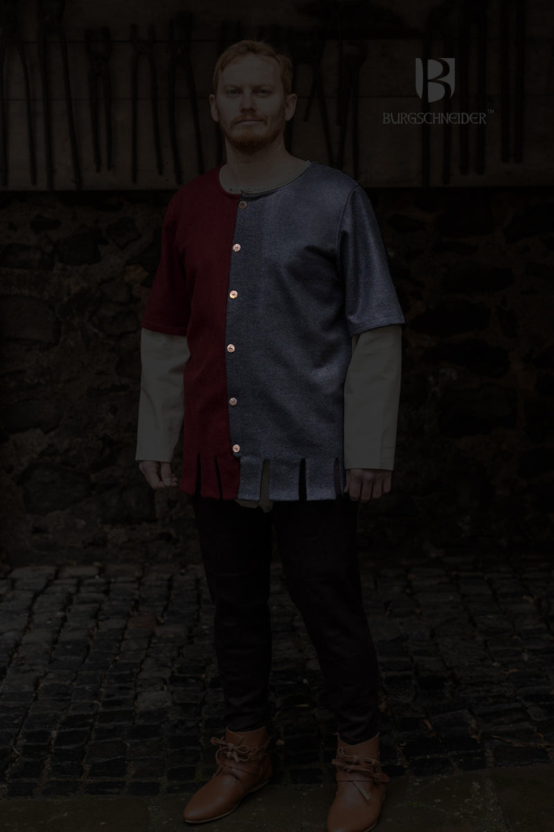 Surcot Aleran, links, schwarz, Wollmix